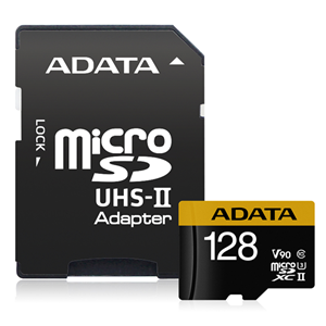 ADATA Premier One UHS-II U3 V90 microSDXC Card 128GB