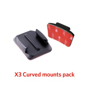 Curved Adhesive Mounts x3