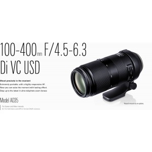 Tamron 100-400MM F4.5-6.3 DI VC USD CANON