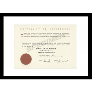 University Certificate Frame