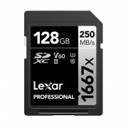 Lexar 128gb SDXC 1667X UHS-2 (U3) V60 250MB/S
